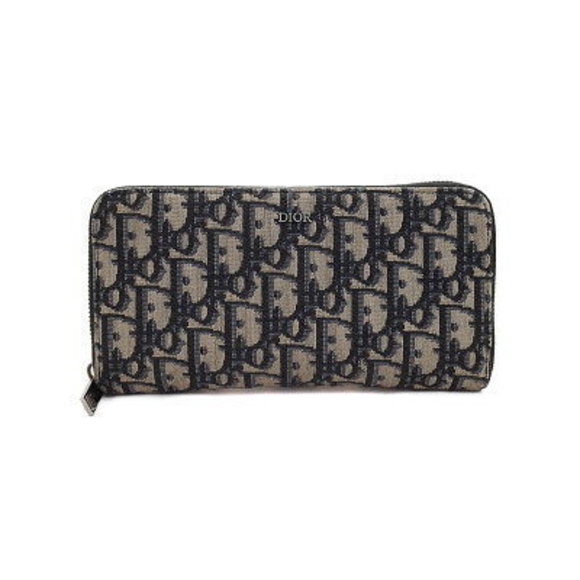 Christian Dior Oblique Long Zip Wallet Round - Picture 1 of 5